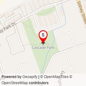 Cascade Park on , Belleville Ontario - location map