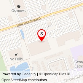 Party City on Bell Boulevard, Belleville Ontario - location map