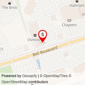 Staples on Bell Boulevard, Belleville Ontario - location map