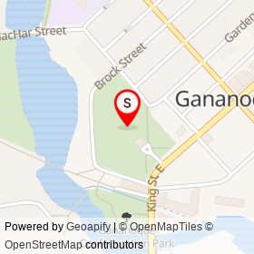 Gananoque on , Gananoque Ontario - location map