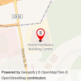 Home Hardware Building Centre on Stone Street North, Gananoque Ontario - location map