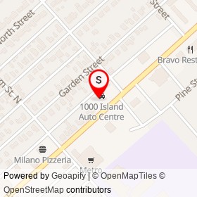 Touchless Automatic Car Wash on King Street East, Gananoque Ontario - location map