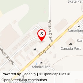 The Beer Store on Talbot Place, Gananoque Ontario - location map