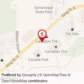 241 Pizza on King Street East, Gananoque Ontario - location map