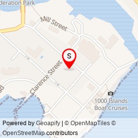 1000 Island Indian takeout on Main Street, Gananoque Ontario - location map