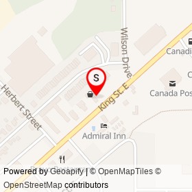 Pioneer on King Street East, Gananoque Ontario - location map