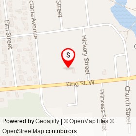 Athlone Inn on King Street West, Gananoque Ontario - location map
