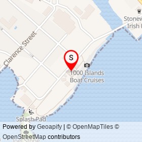 Arthur Child Heritage Museum of the 1000 Islands on Water Street West, Gananoque Ontario - location map