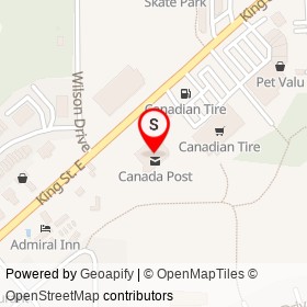 Shoppers Drug Mart on King Street East, Gananoque Ontario - location map