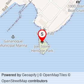 Joel Stone Heritage Park on , Gananoque Ontario - location map