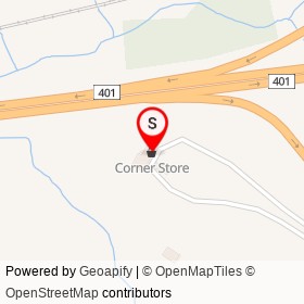 Corner Store on Highway 401, Kingston Ontario - location map
