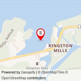 Rideau Canal on Kingston Mills Road, Kingston Ontario - location map