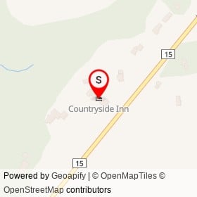 Countryside Inn on Highway 15, Kingston Ontario - location map