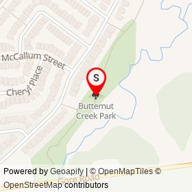 Butternut Creek Park on , Kingston Ontario - location map