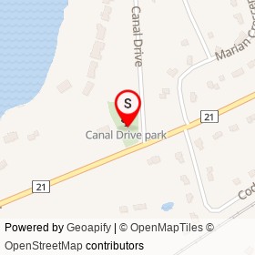 Canal Drive park on , Kingston Ontario - location map