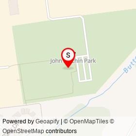 John Machin Park on , Kingston Ontario - location map