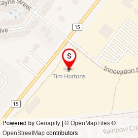 Tim Hortons on Innovation Drive, Kingston Ontario - location map