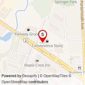 Esso on Princess Street, Kingston Ontario - location map