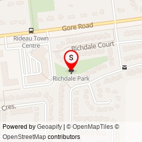 Richdale Park on , Kingston Ontario - location map