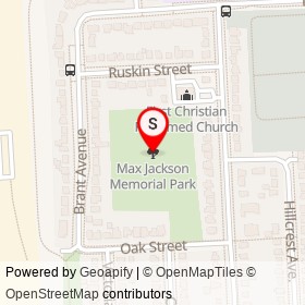 Max Jackson Memorial Park on , Kingston Ontario - location map