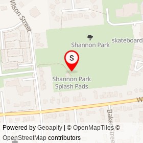 Shannon Park Splash Pads on Weller Avenue, Kingston Ontario - location map
