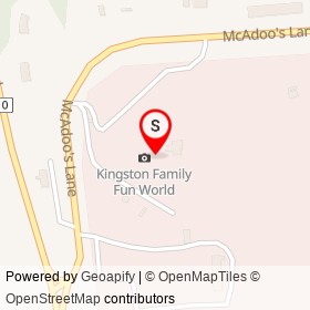 Kingston Family Fun World on McAdoo's Lane, Kingston Ontario - location map