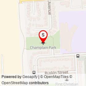 Champlain Park on , Kingston Ontario - location map