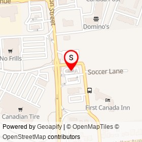 Starbucks on First Canada Avenue, Kingston Ontario - location map