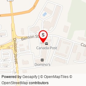 Shoppers Drug Mart on Division Street, Kingston Ontario - location map