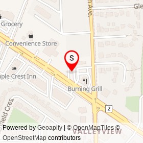 KFC on Princess Street, Kingston Ontario - location map