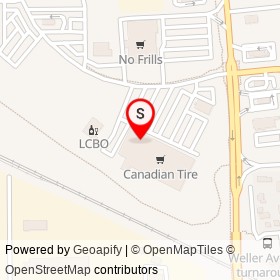 Canadian Tire on Division Street, Kingston Ontario - location map