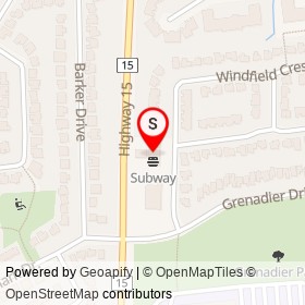 Mary Brown's on Windfield Crescent, Kingston Ontario - location map