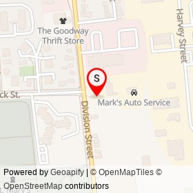 Greenwood Motor Sales on Division Street, Kingston Ontario - location map