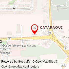 Ultramar on Princess Street, Kingston Ontario - location map