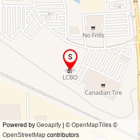 LCBO on K&P Trail, Kingston Ontario - location map