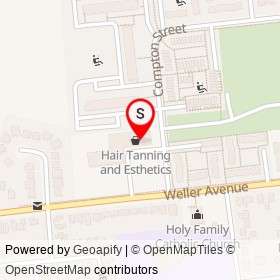 Wong's Garden Restaurant on Compton Street, Kingston Ontario - location map