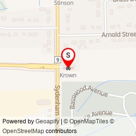 Krown on Sydenham Road, Kingston Ontario - location map