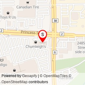 Global Pet Foods on Princess Street, Kingston Ontario - location map