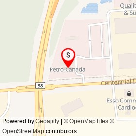Petro-Canada on Centennial Drive, Kingston Ontario - location map