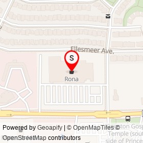 Rona on Ellesmeer Avenue, Kingston Ontario - location map