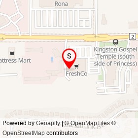 Freshco Pharmacy on Princess Street, Kingston Ontario - location map
