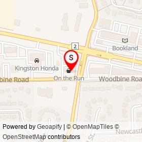 Tim Hortons on Woodbine Road, Kingston Ontario - location map