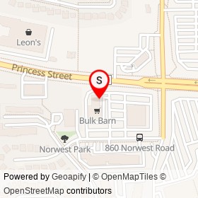 Gabriel Pizza on Norwest Road, Kingston Ontario - location map
