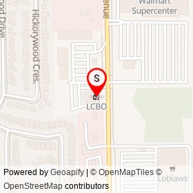 LCBO on Midland Avenue, Kingston Ontario - location map