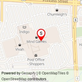 Cataraqui Centre on Gardiners Road, Kingston Ontario - location map