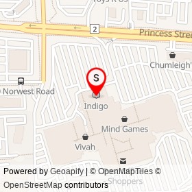Indigo on Gardiners Road, Kingston Ontario - location map