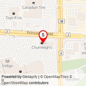 Trinh's Beautiful Nails on Princess Street, Kingston Ontario - location map