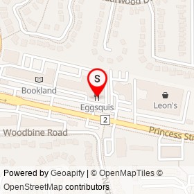 Eggsquis on Princess Street, Kingston Ontario - location map