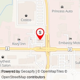 Petro-Canada on Princess Street, Kingston Ontario - location map