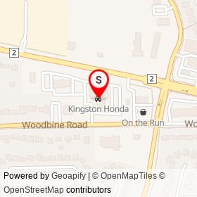 Kingston Honda on Princess Street, Kingston Ontario - location map